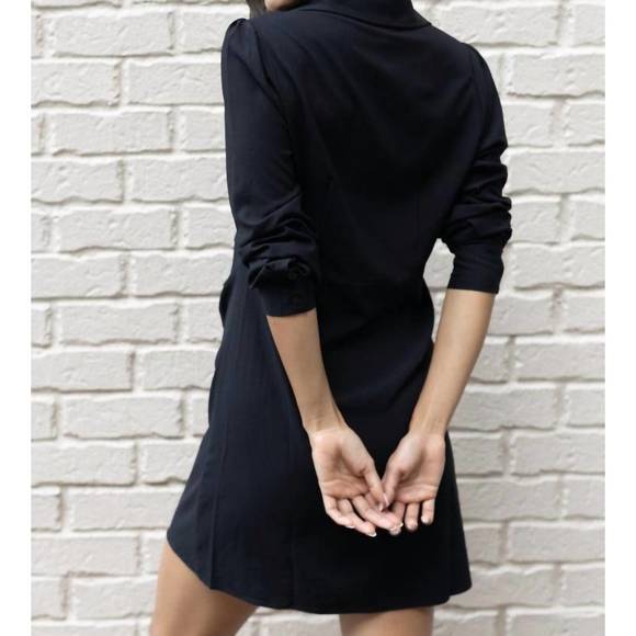 NEW THML amelia button up dress in black - Picture 4 of 4